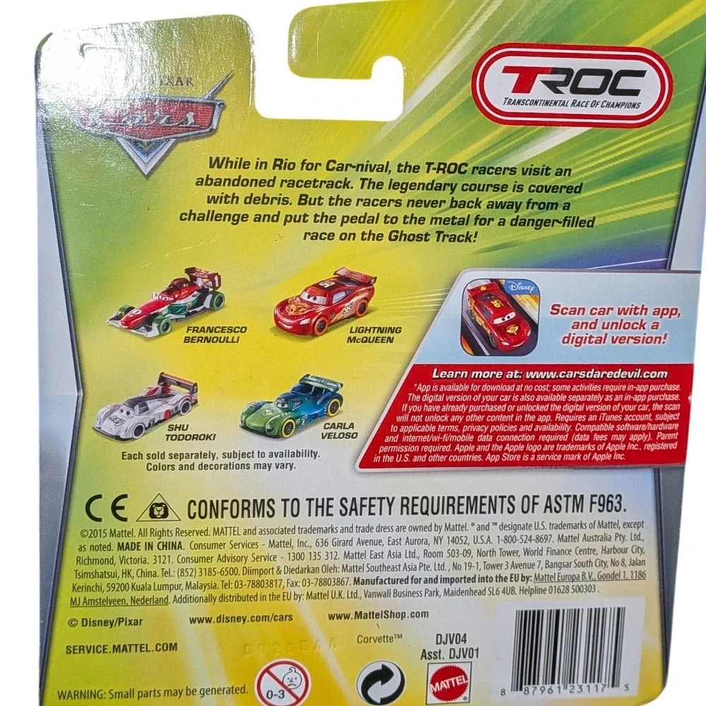 Disney Pixar Cars Jeff Gorvette Carnival Cup T-ROC Target Exclusive Mattel DJV04